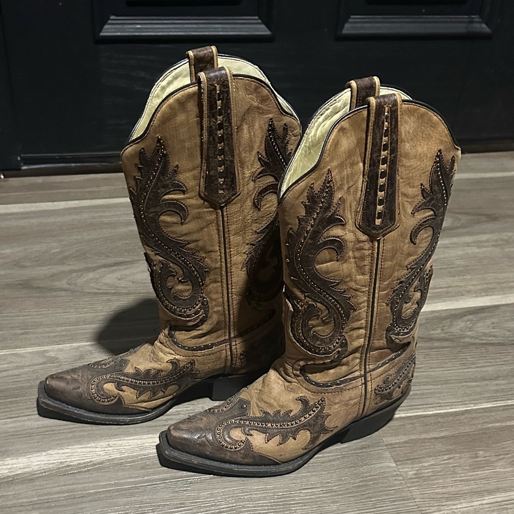 Brown Western Cowboy Boots